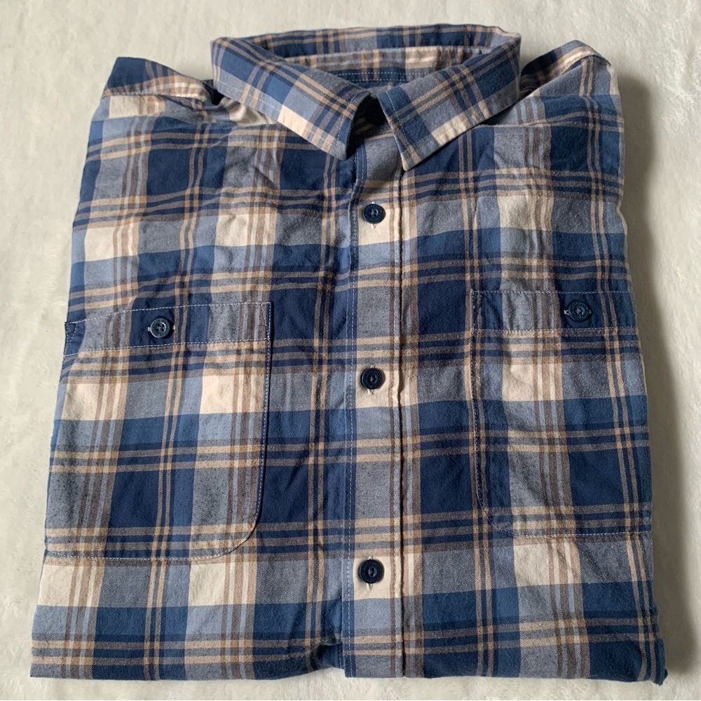 Patagonia Men’s Plaid Button Down Organic Shirt Size XL